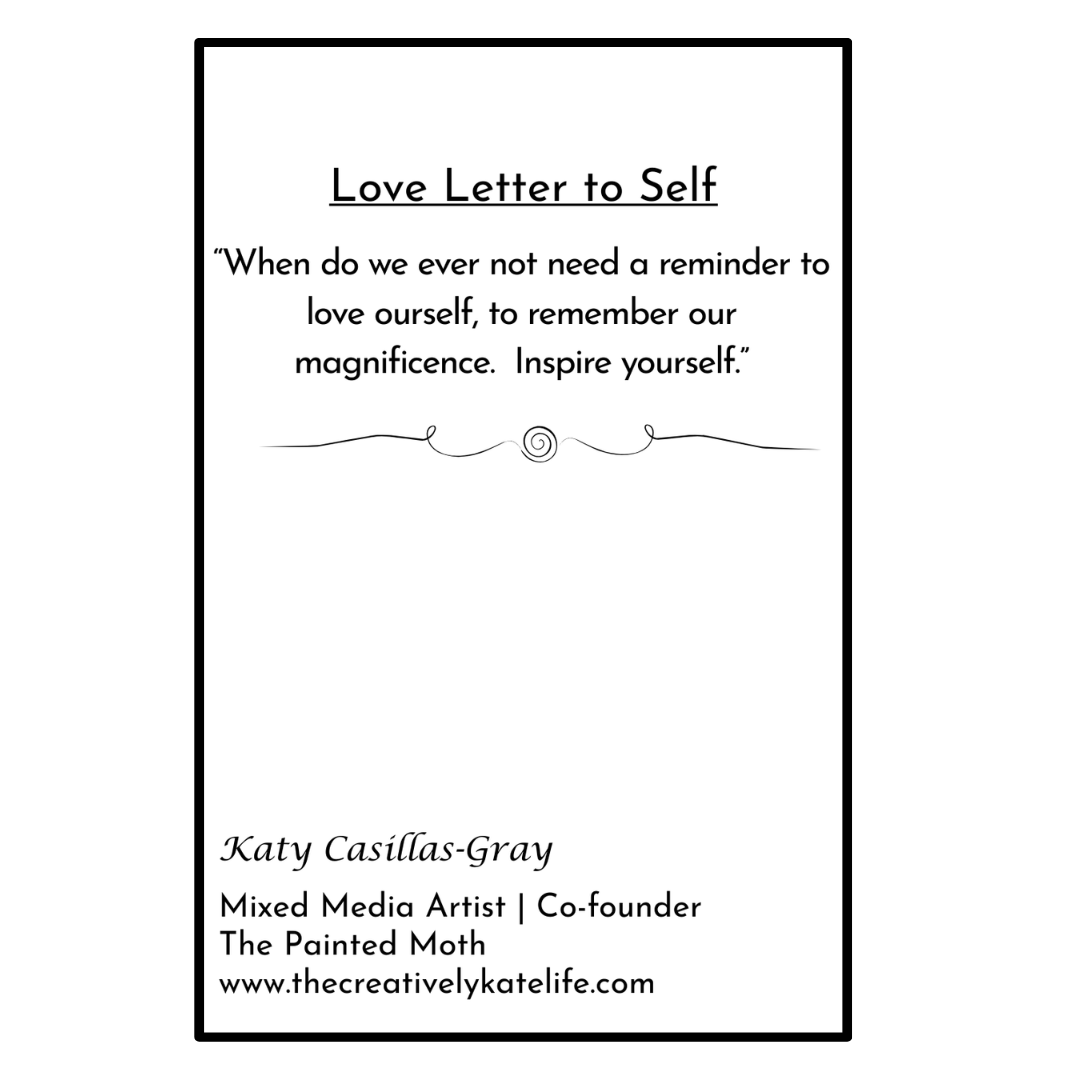 Love Letter To Self, Collectible Mini Print | Colorful Self-Love Artwork