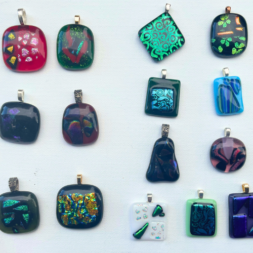 Handmade Fused Glass Pendants – One-of-a-Kind Wearable Art