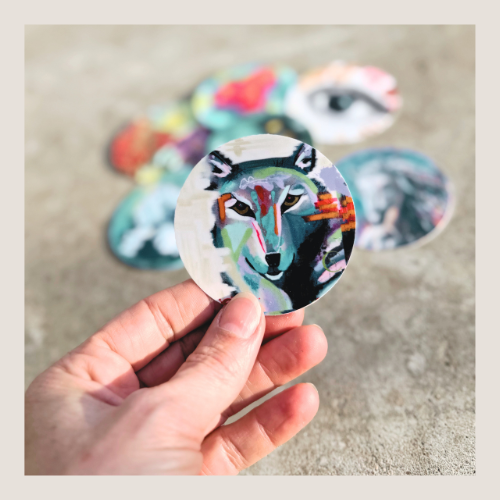 Mystery Sticker Pack | 5 Artist-Designed Vinyl Stickers | 2.5" Round