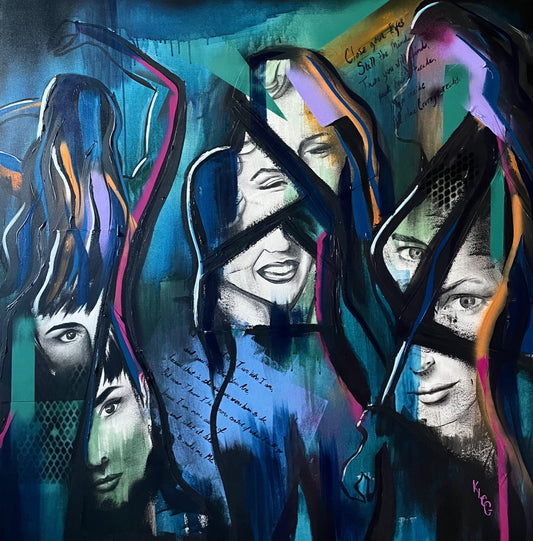 "Pieces of Her" Original Painting by Katy Casillas-Gray