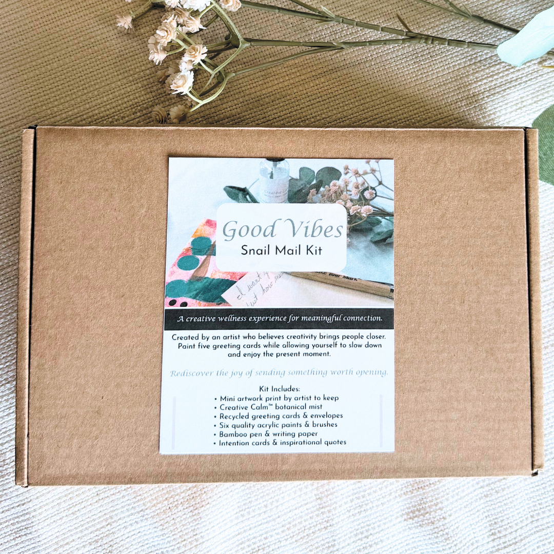 Good Vibes Snail Mail Kit | Creative Wellness Card Making Kit