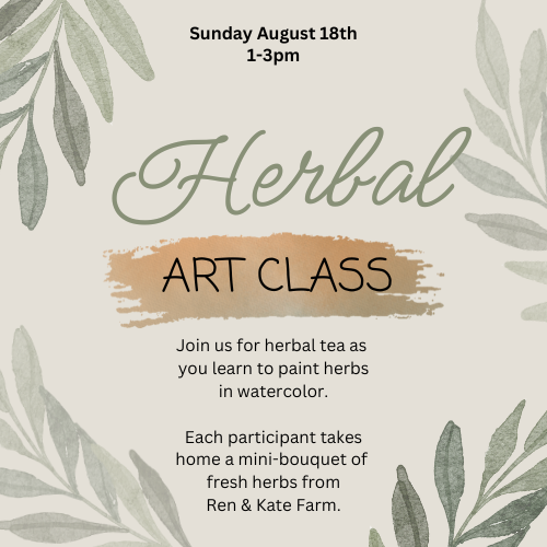 Herbal Watercolor Painting Class