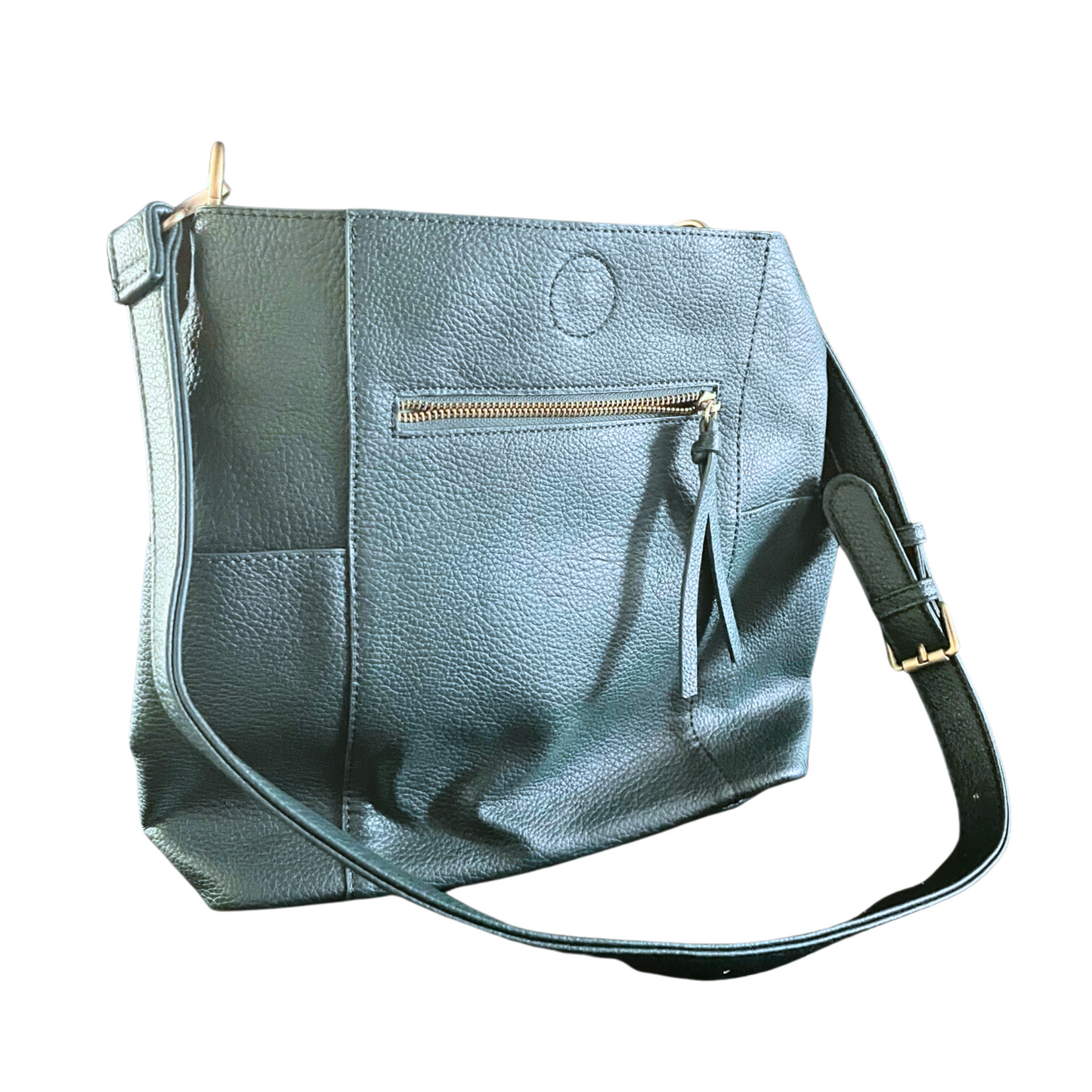 Green Vegan Leather 2 in 1 Handbag by Joy Susan