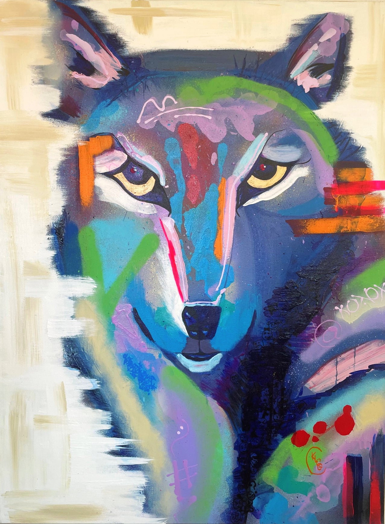 “Symbols” – Original Painting by Katy Casillas-Gray