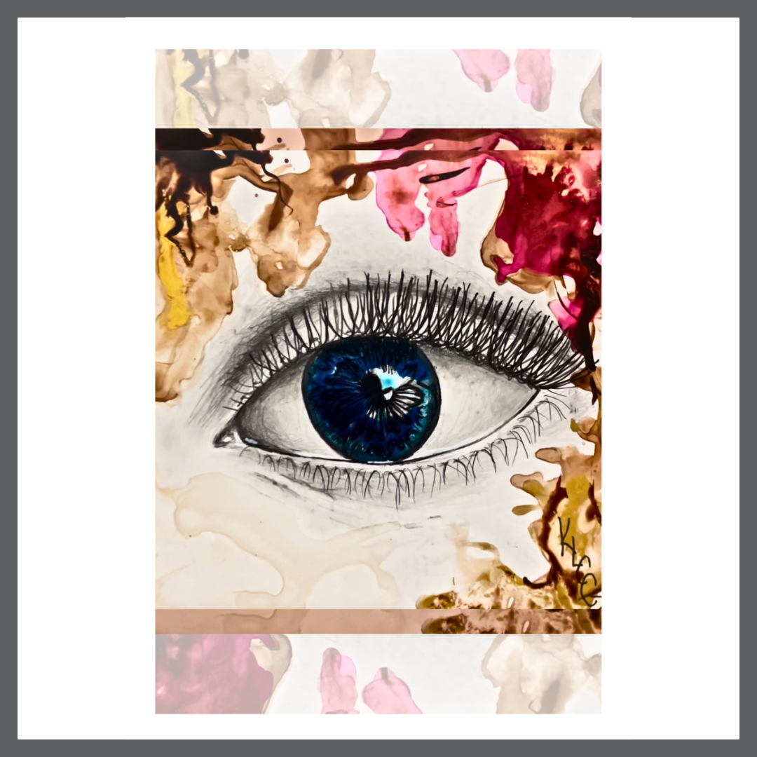 Soul’s Reflection, Collectible Mini Art Print | Symbolic Eye Artwork