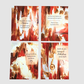 Good Vibes Snail Mail- Set of Four Artist Painted Cards, Fabulous Pack