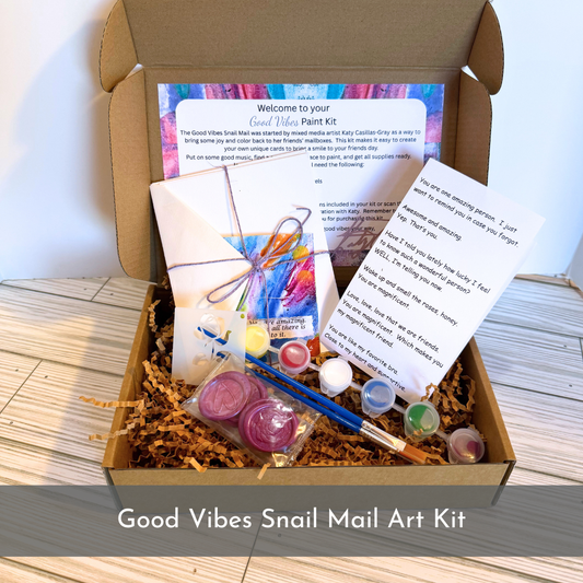 Good Vibes Snail Mail Art Kit
