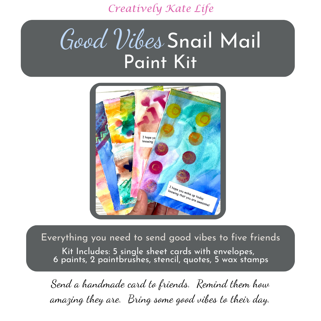 Good Vibes Snail Mail Art Kit
