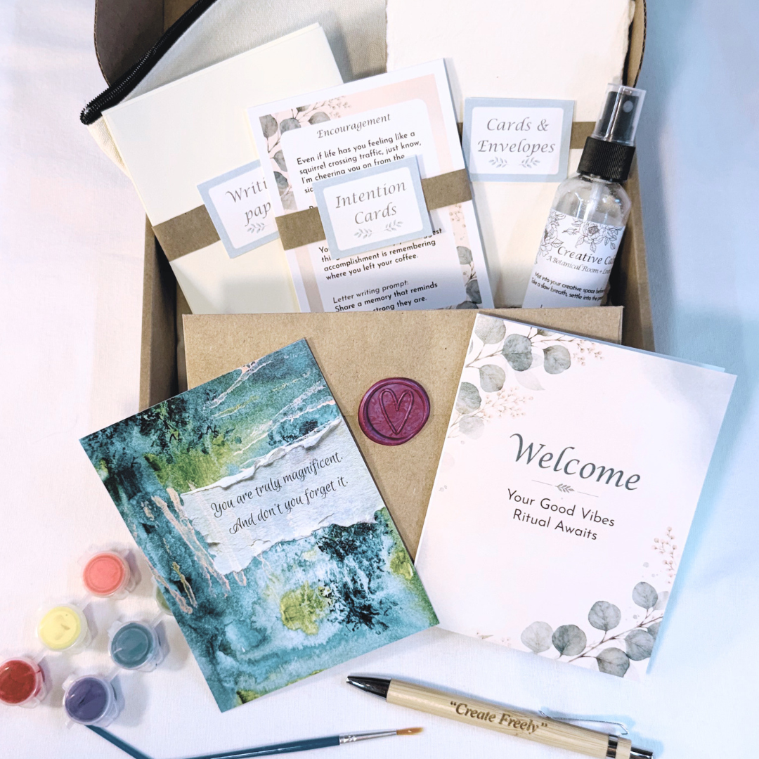Good Vibes Snail Mail Kit | Creative Wellness Card Making Kit