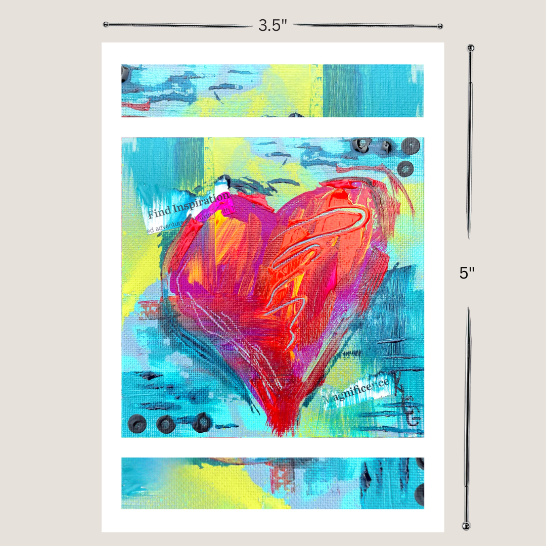 Love Letter To Self, Collectible Mini Print | Colorful Self-Love Artwork