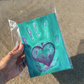 Sending Love, Hand & Heart Painting, Original Artwork