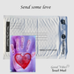 Sending Love, Hand & Heart Painting, Original Artwork