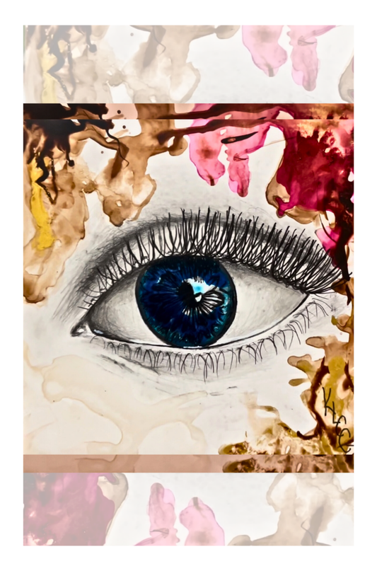 Soul’s Reflection, Collectible Mini Art Print | Symbolic Eye Artwork