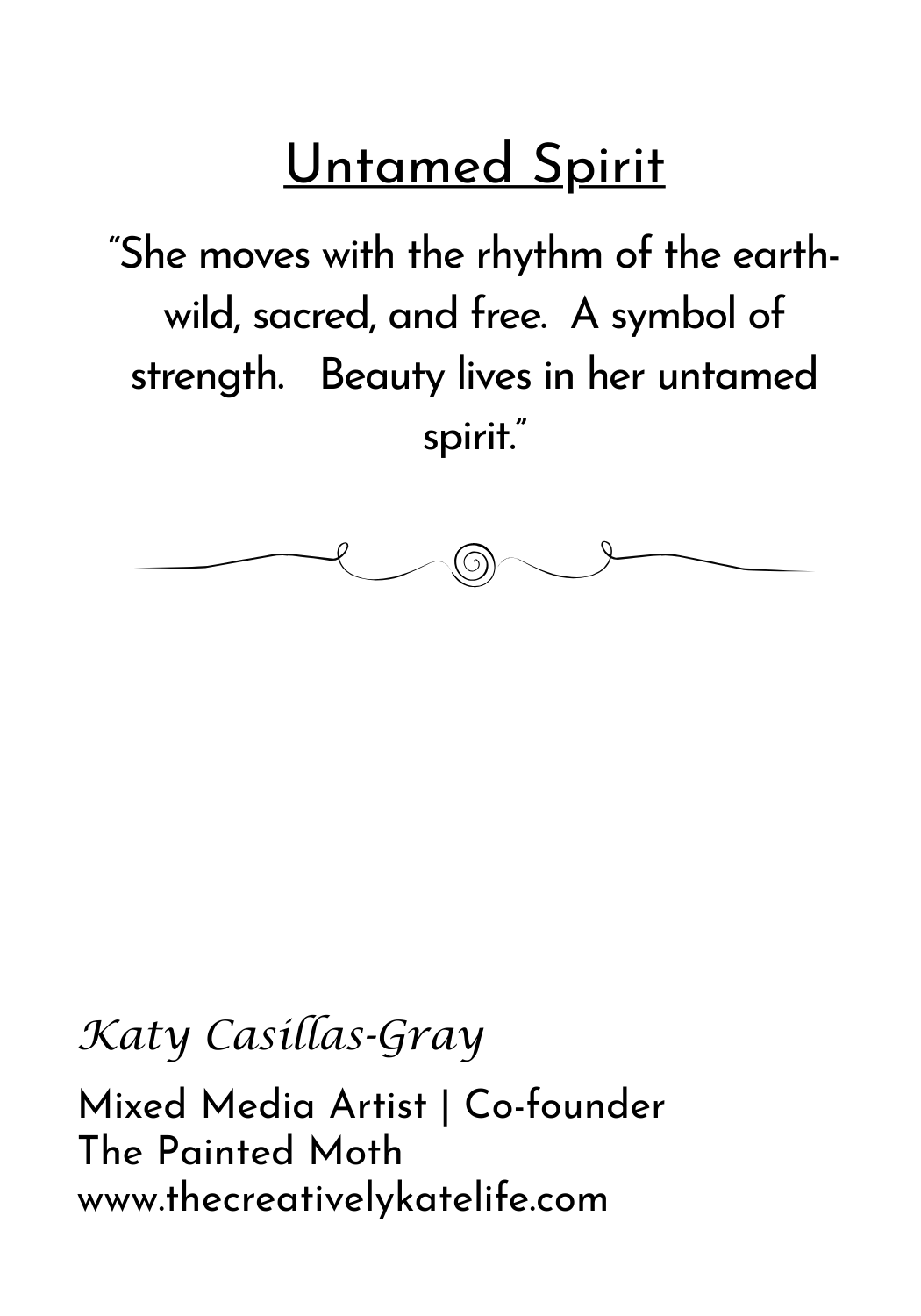 "Untamed Spirit", Collectible Mini Print | Horse Animal Art