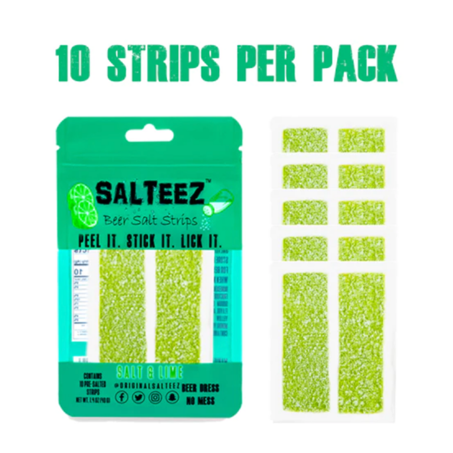 Salteez Beer Salt Strips, 10 strips