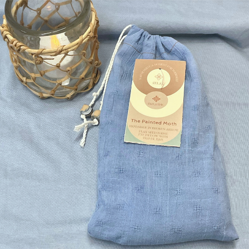 Flaxseed & Rice Eye Pillow - Blue