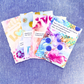 Good Vibes Snail Mail- Set of 4 Handpainted Cards with Envelopes, K