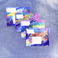 Good Vibes Snail Mail- Set of 4 Handpainted Cards with Envelopes, J