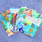 Good Vibes Snail Mail- Set of 4 Handpainted Cards with Envelopes, F