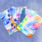 Good Vibes Snail Mail- Set of 4 Handpainted Cards with Envelopes, I