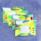 Good Vibes Snail Mail- Set of 4 Handpainted Cards with Envelopes,E