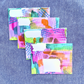 Good Vibes Snail Mail- Set of 4 Handpainted Cards with Envelopes, D
