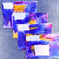 Good Vibes Snail Mail- Set of 4 Handpainted Cards with Envelopes, B