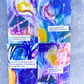 Good Vibes Snail Mail- Set of 4 Handpainted Cards with Envelopes, B
