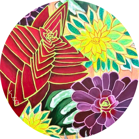 Succulents | Artist-Designed Vinyl 2.5" Sticker