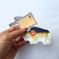 Tulsa Oklahoma Flag Buffalo Sticker | Artist-Designed Vinyl 2.5"