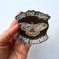 Find the Light in the Darkness | Inspirational Moth Sticker | Artist-Designed Vinyl 2.5"