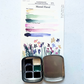 Muted Floral Watercolor Palette – 6 Handmade Quarter Pans by Shatto Art LLC