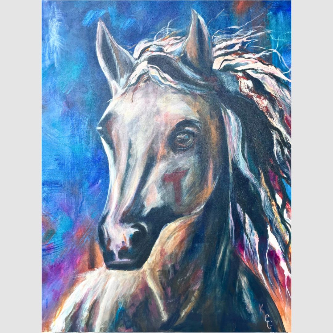 “Untamed Spirit" | Original Acrylic Painting | Katy Casillas-Gray