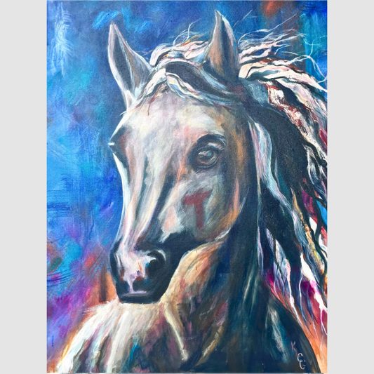 “Untamed Spirit" | Original Acrylic Painting | Katy Casillas-Gray