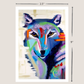 Longing for Freedom, Collectible Mini Print | Symbolic Wolf Art