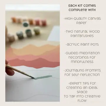 Zen Desert Meditative Paint by Number Kit