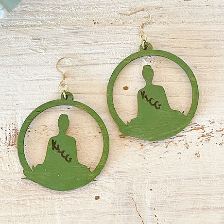 Meditating Buddha Earrings