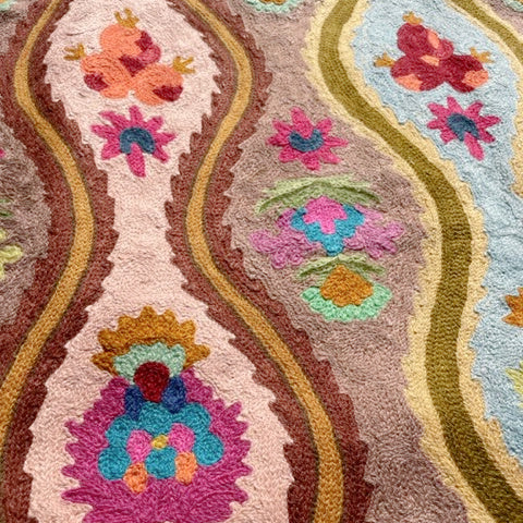 Embroidered Tapestry Rug